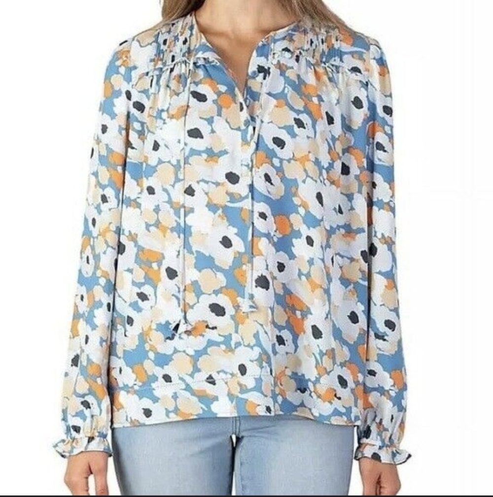 Joie Floral Silk Blouse